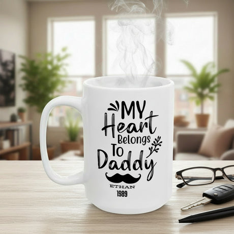 Personalized Daddy Mug - Funny & Unique Coffee Cup Gift for Dad