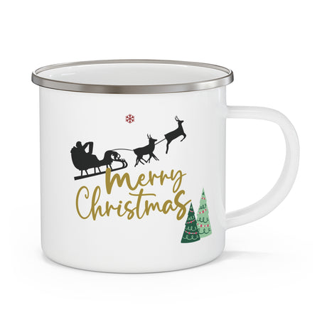 Personalized Bear Enamel Camping Mug