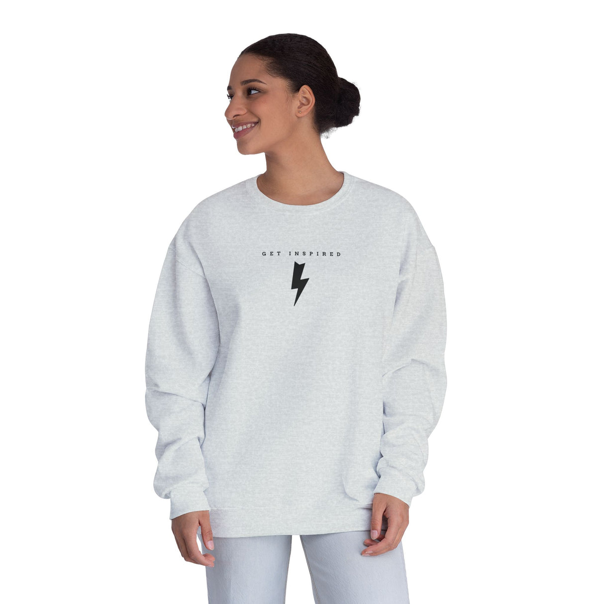 Unisex Lightning Bolt Crewneck Sweatshirt | Casual, Trendy, Cozy, Gift Idea, Everyday Wear