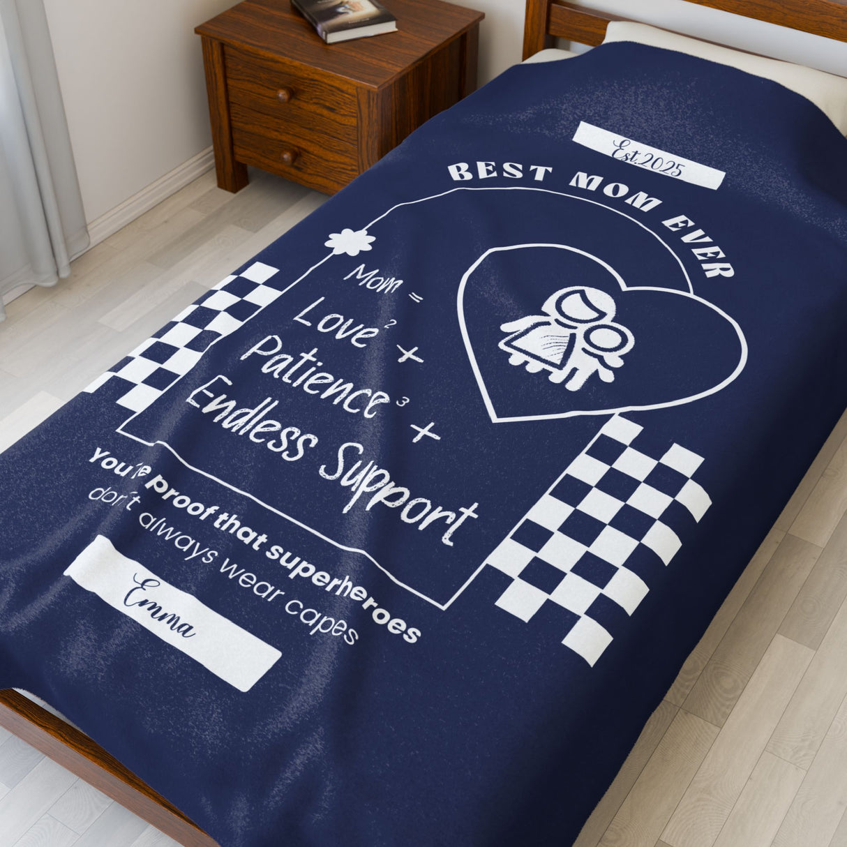 Personalized Velveteen Plush Blanket: Comfort and Warmth for Your Home