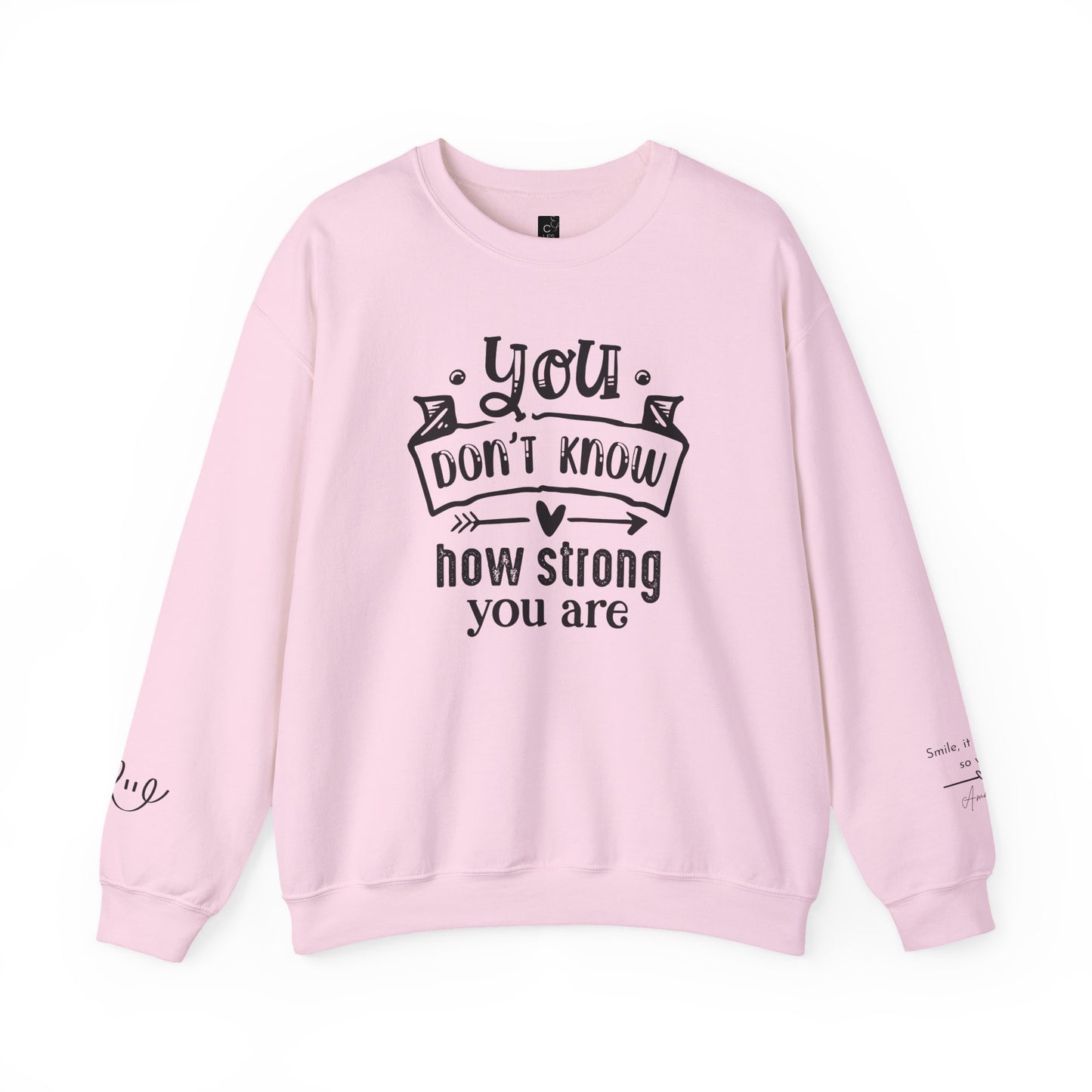 Inspirational Crewneck Sweatshirt - Motivational Gift, Cozy Apparel, Self-Care Statement