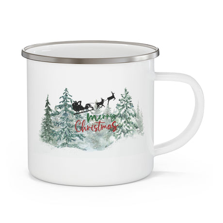 Personalized Snowman Enamel Camping Mug