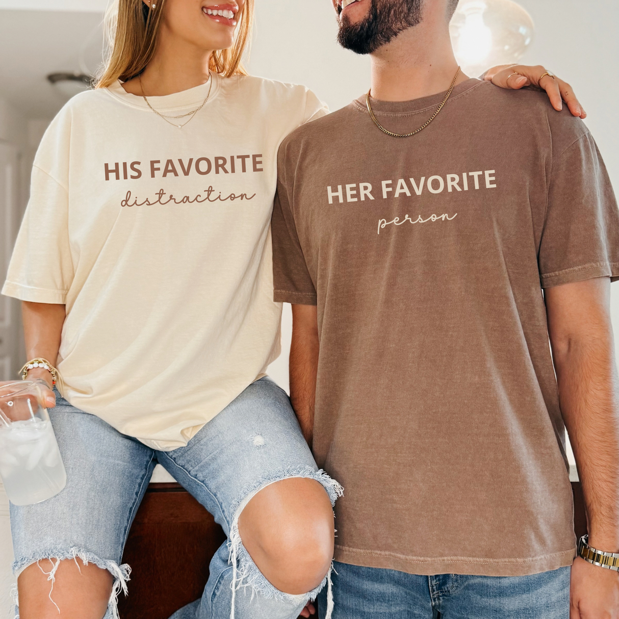 Love & Sarcasm: Essential Couples’ Valentine’s Couple Tee