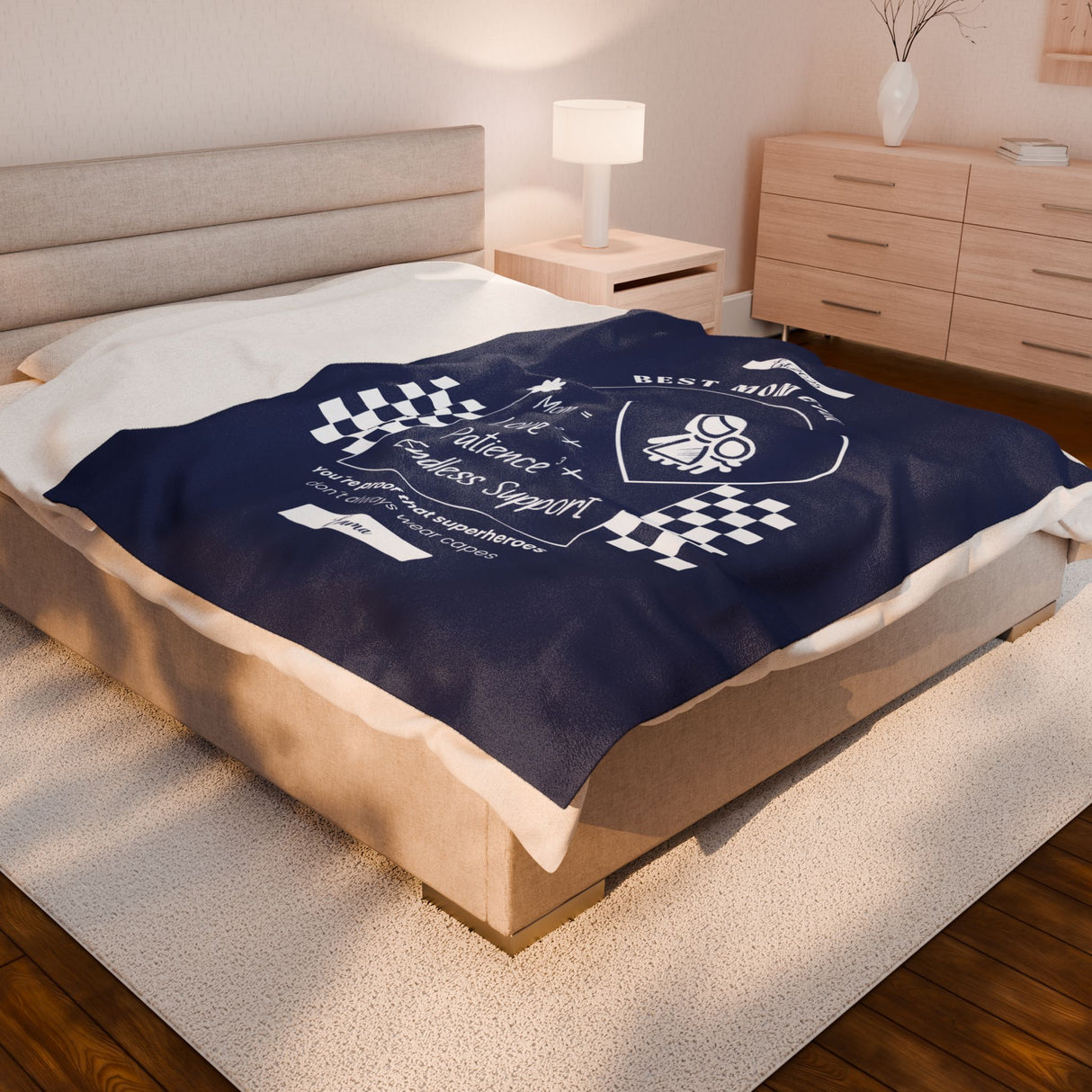 Personalized Velveteen Plush Blanket: Comfort and Warmth for Your Home