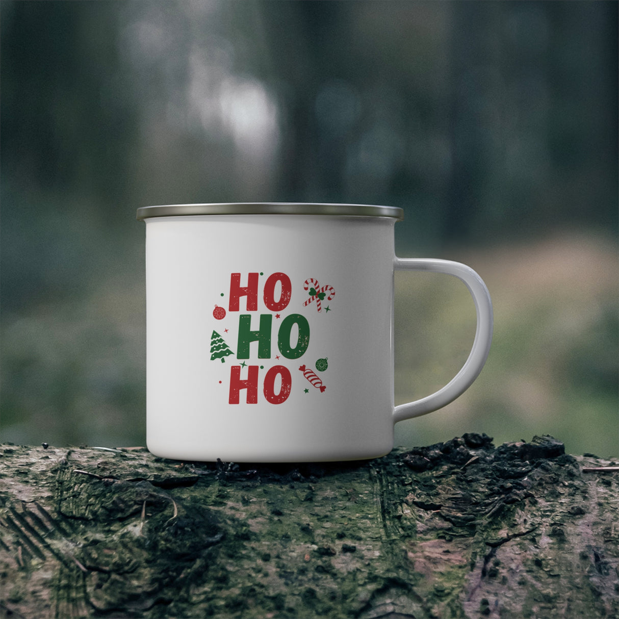 Personalized Santa's Favorite Enamel Camping Mug