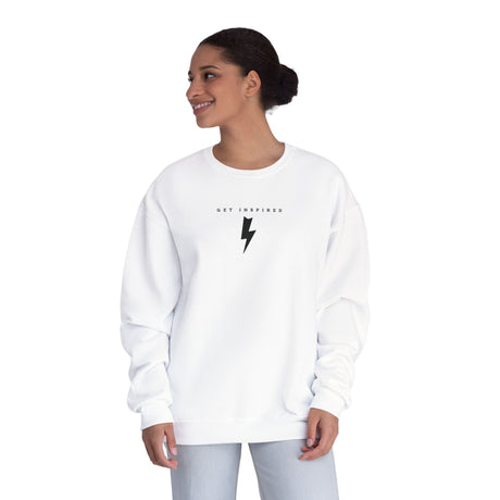 Unisex Lightning Bolt Crewneck Sweatshirt | Casual, Trendy, Cozy, Gift Idea, Everyday Wear