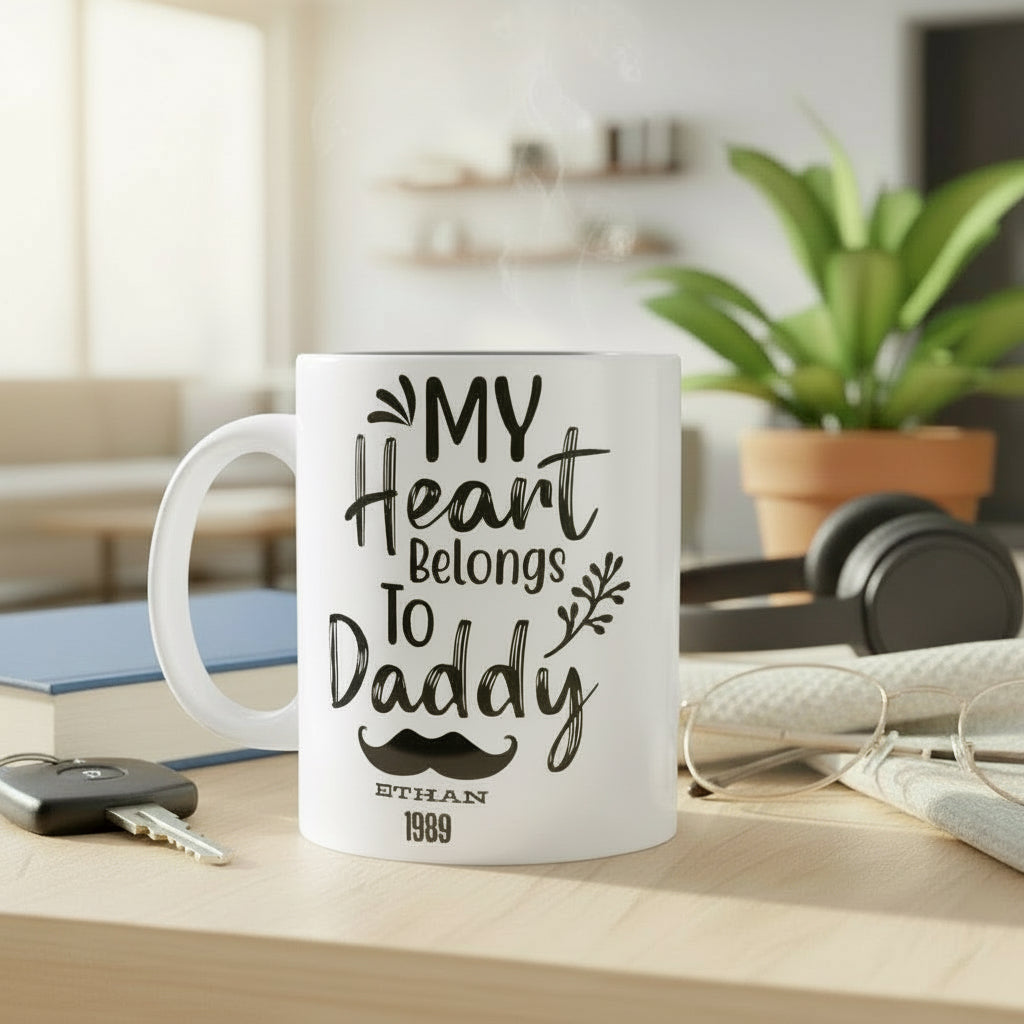Personalized Daddy Mug - Funny & Unique Coffee Cup Gift for Dad