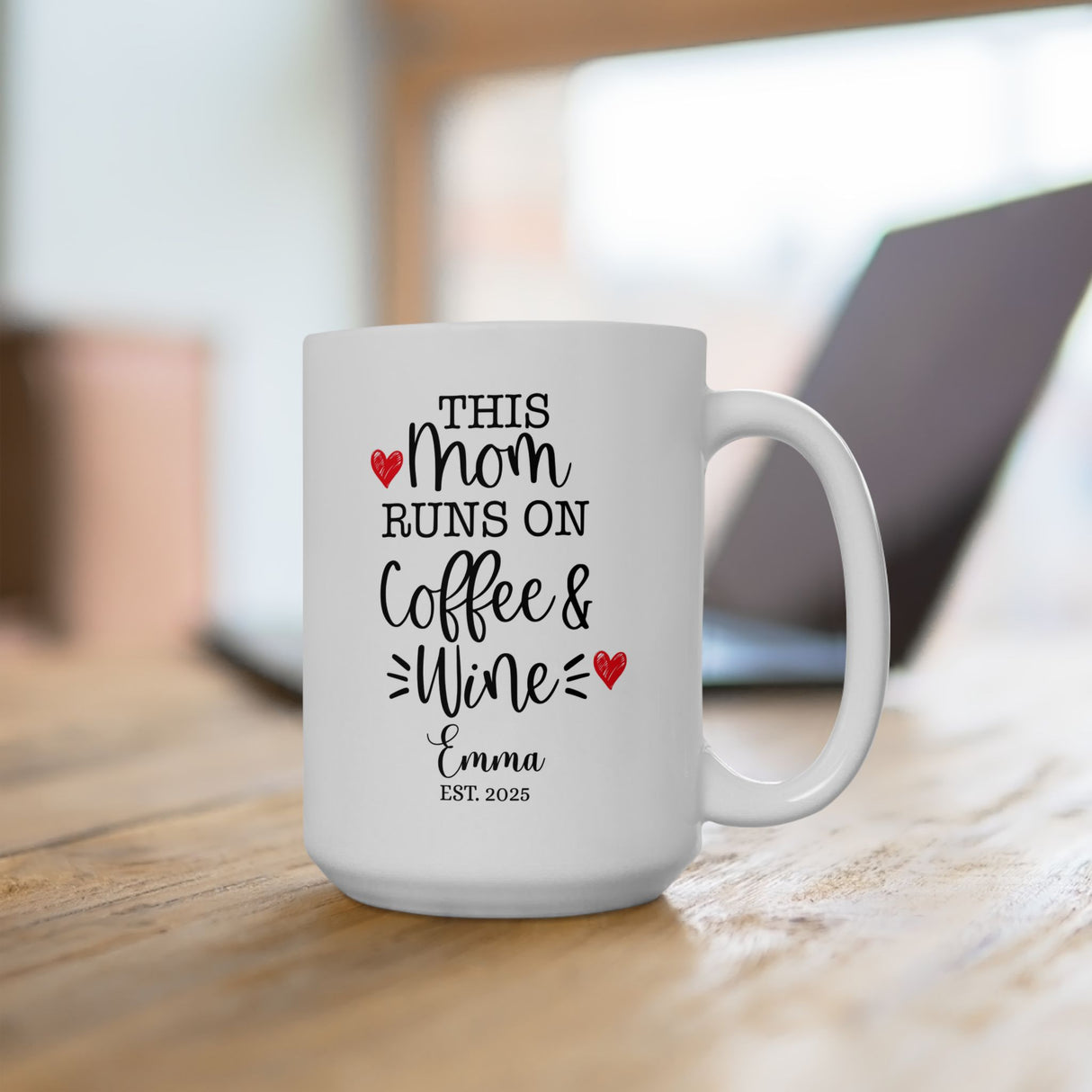 Personalized Funny Mom Mug - Custom Coffee & Tea Cup Gift for Any Occasion