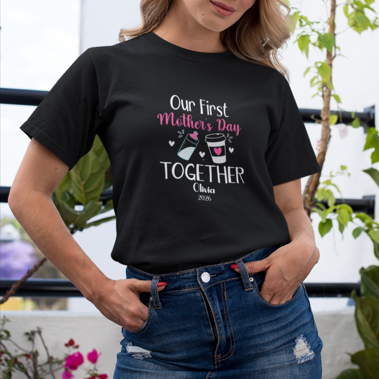 Personalized First Mother's Day Shirt - Custom Mommy and Me Matching Tee