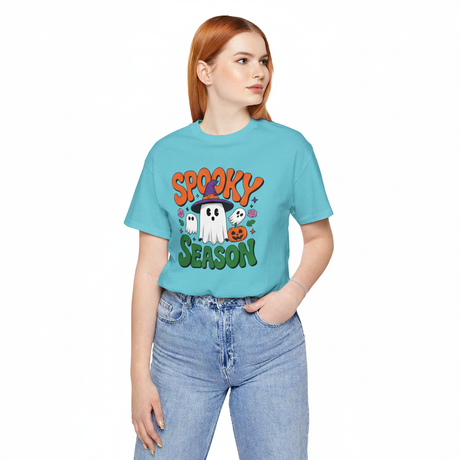 Spooky Season - Halloween T-Shirt, Ghost Design, Fall Fashion, Halloween Party, Cute Casual Wear