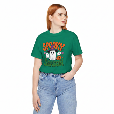 Spooky Season - Halloween T-Shirt, Ghost Design, Fall Fashion, Halloween Party, Cute Casual Wear