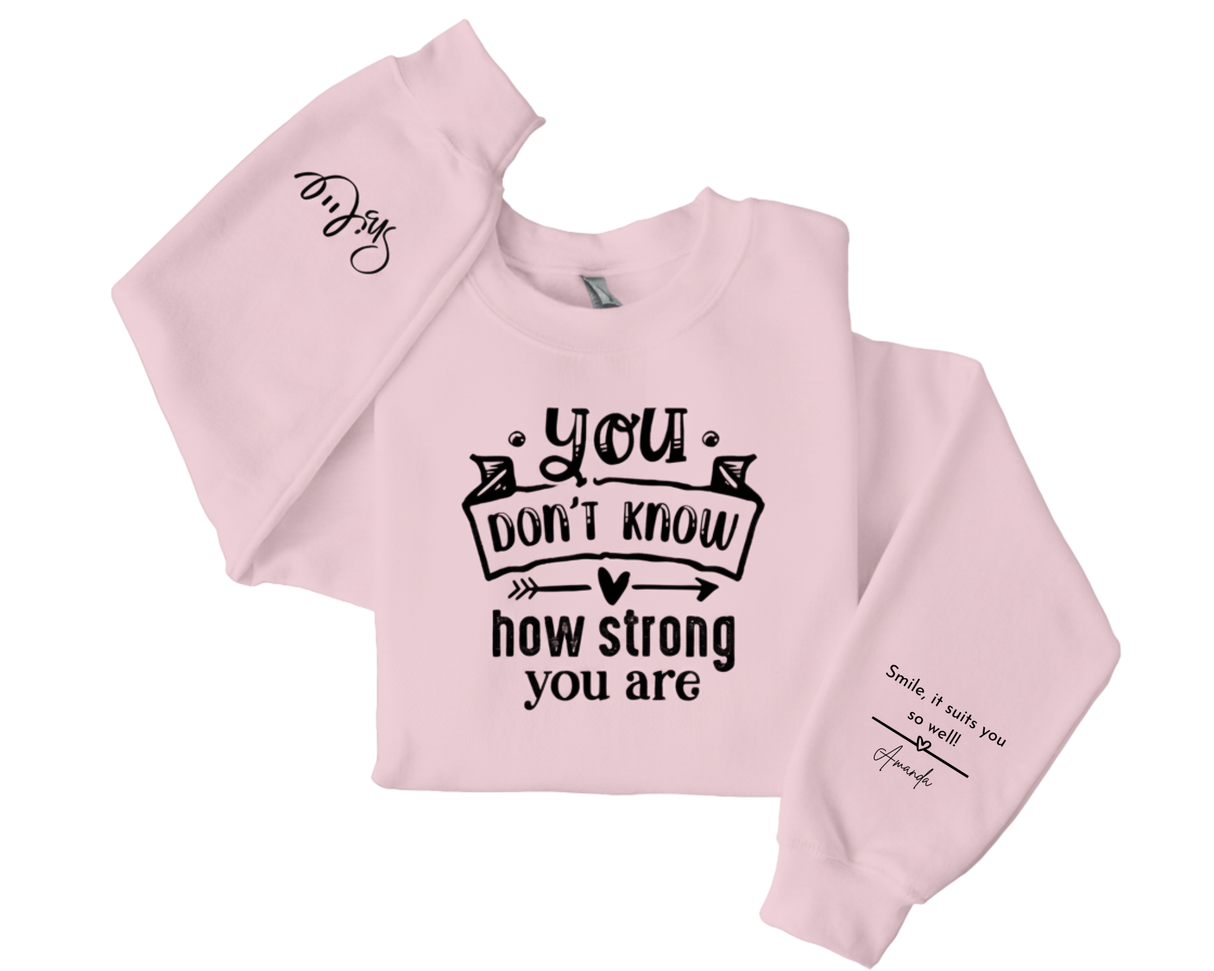 Inspirational Crewneck Sweatshirt - Motivational Gift, Cozy Apparel, Self-Care Statement