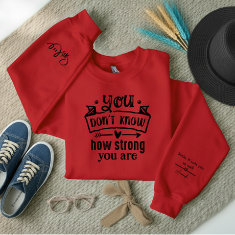 Inspirational Crewneck Sweatshirt - Motivational Gift, Cozy Apparel, Self-Care Statement