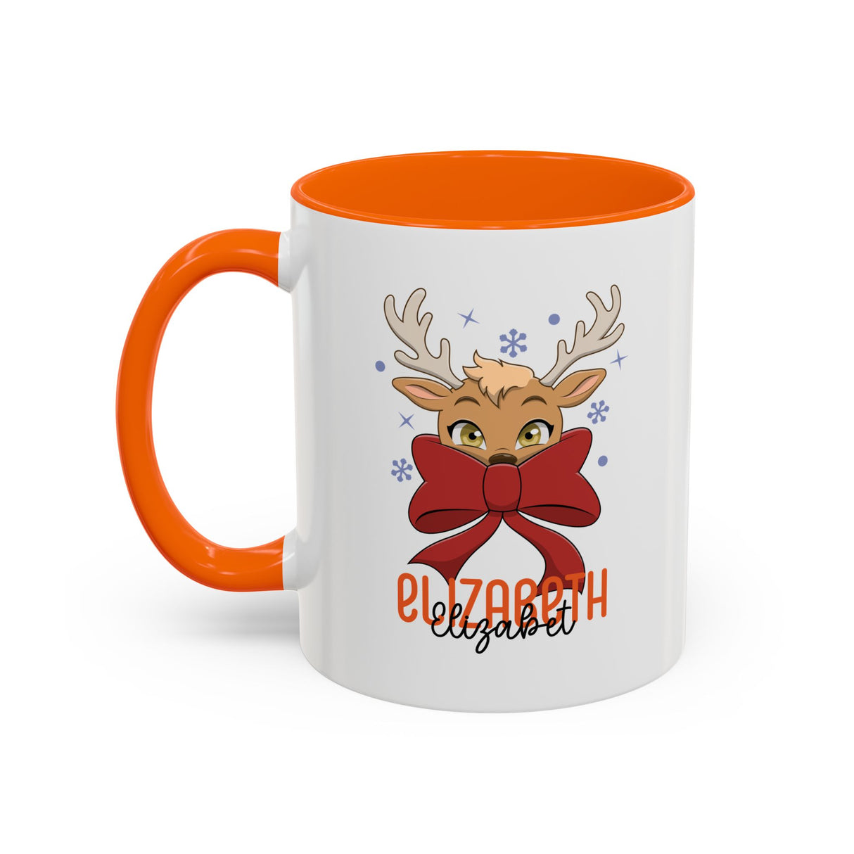 Personalized Reindeer Coffee Mug for Women – Cute Christmas Gift & Holiday Decor