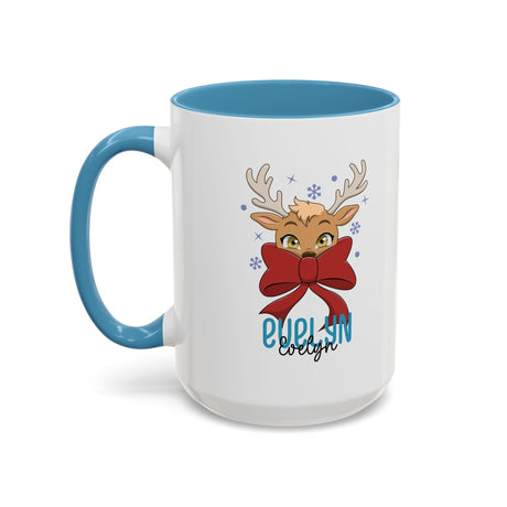 Personalized Reindeer Coffee Mug for Women – Cute Christmas Gift & Holiday Decor