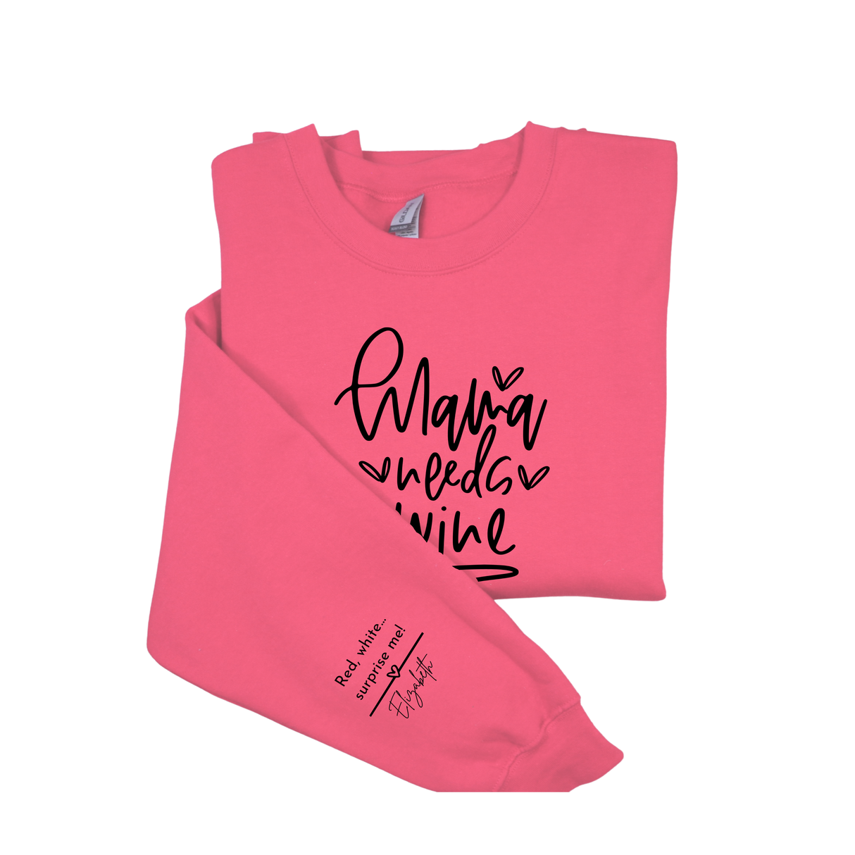 Personalized Sarcastic Mom Life Sweatshirt - Funny Wine Lover Gift for Any Occasion