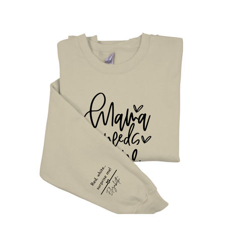 Personalized Sarcastic Mom Life Sweatshirt - Funny Wine Lover Gift for Any Occasion