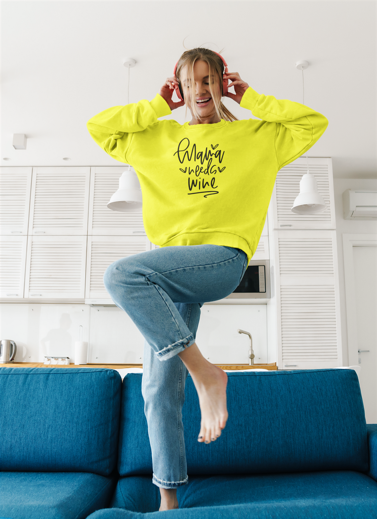 Personalized Sarcastic Mom Life Sweatshirt - Funny Wine Lover Gift for Any Occasion