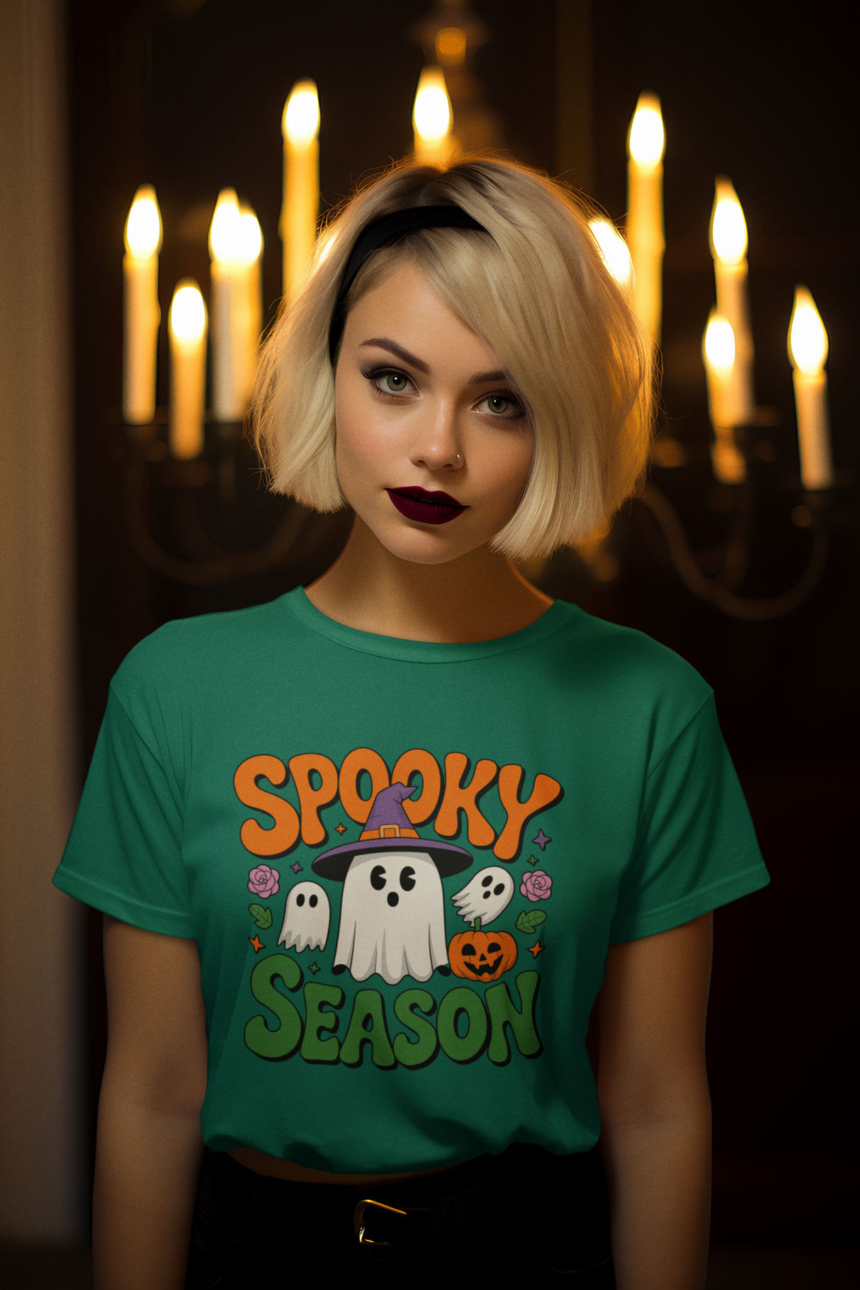Spooky Season - Halloween T-Shirt, Ghost Design, Fall Fashion, Halloween Party, Cute Casual Wear