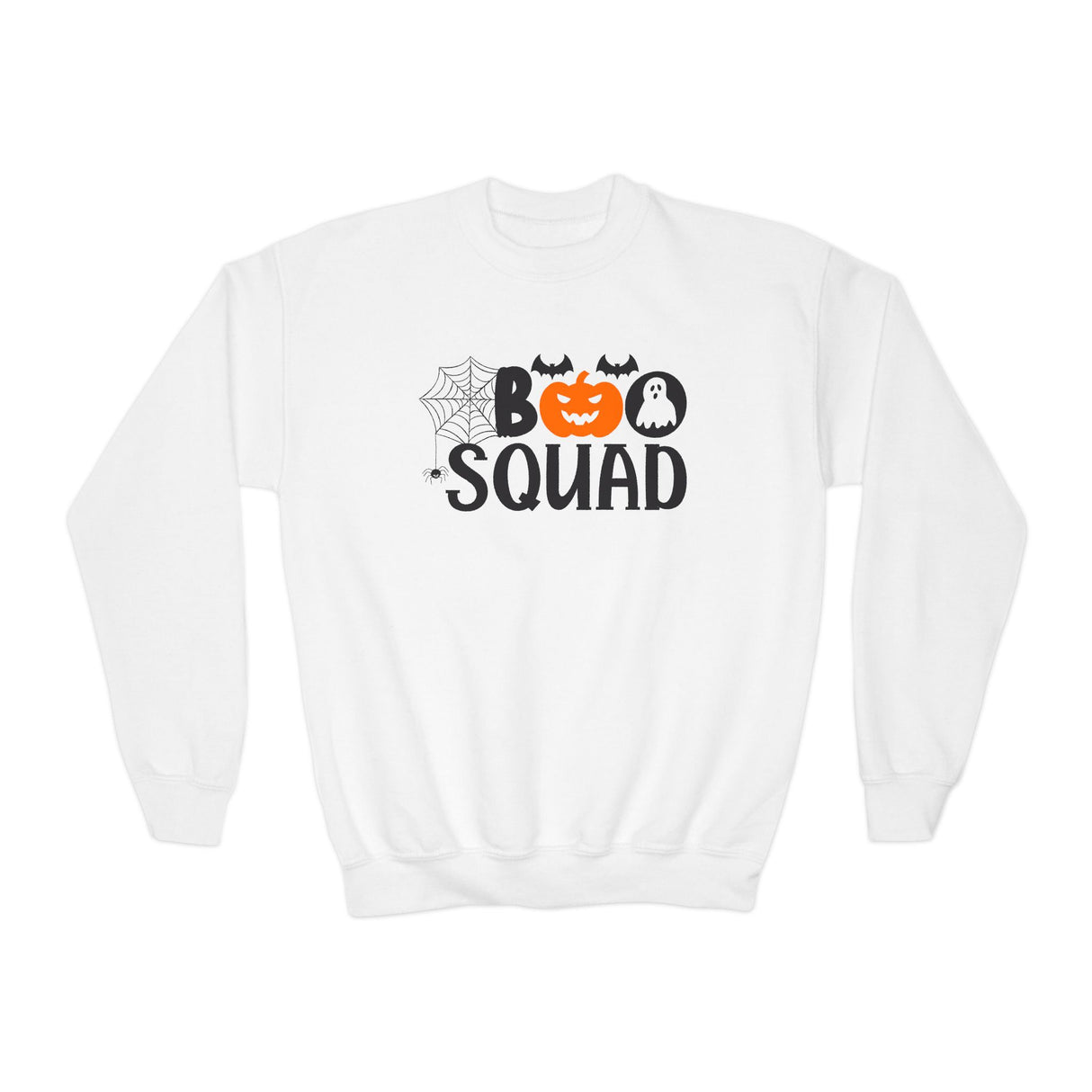 "BOO SQUAD" Kids Sweatshirt: Perfect for Trick or Treating!