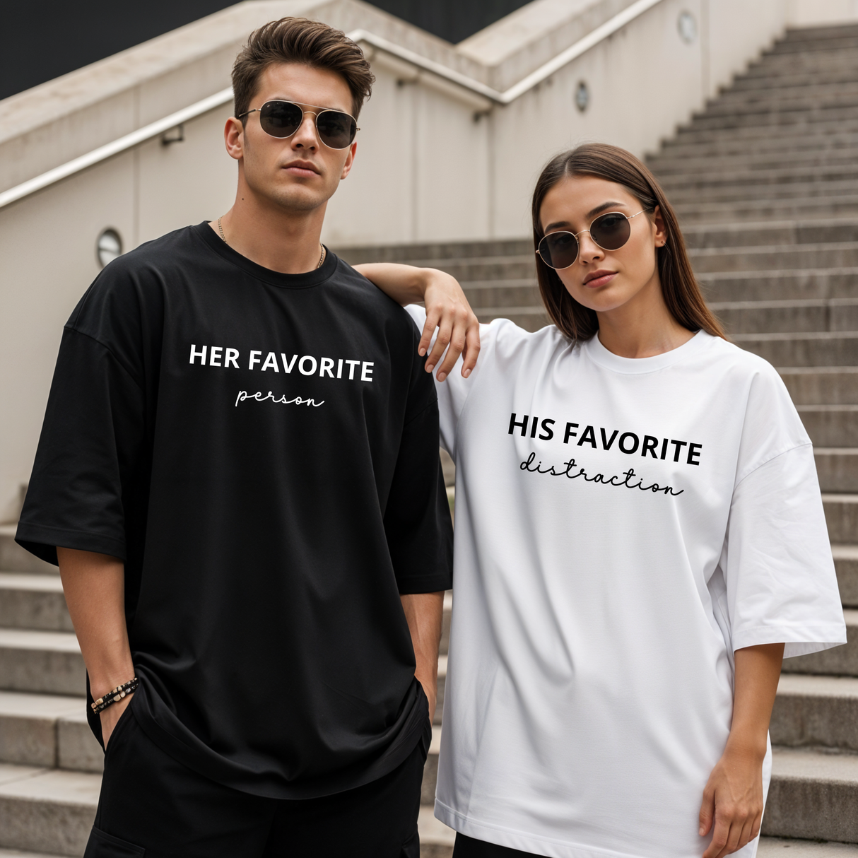 Love & Sarcasm: Essential Couples’ Valentine’s Couple Tee