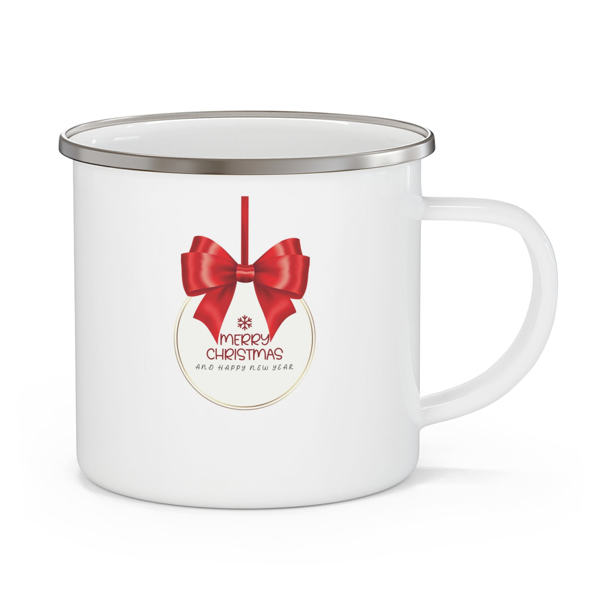 Personalized Reindeer Enamel Camping Mug