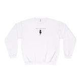 Unisex Lightning Bolt Crewneck Sweatshirt | Casual, Trendy, Cozy, Gift Idea, Everyday Wear