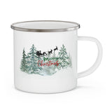 Personalized Snowman Enamel Camping Mug