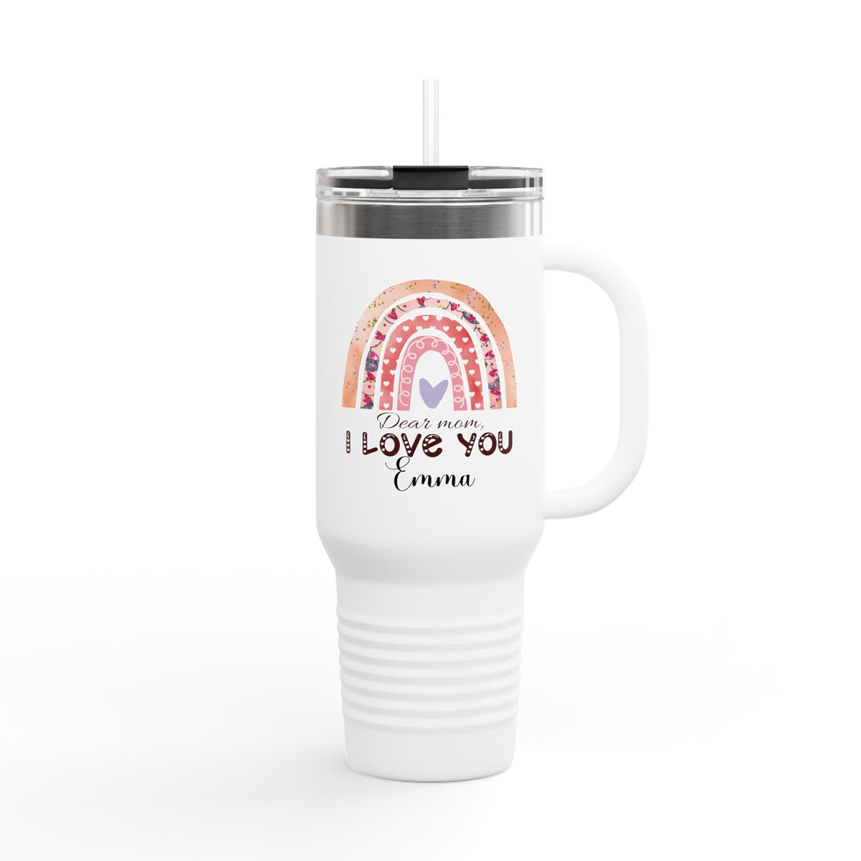 The Perfect Gift for Mom: Luxury Personalized 40oz Insulated Travel Mug - Style & Unbeatable Temperature Control!