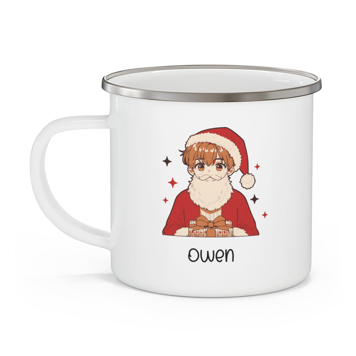 Personalized Manga Enamel Camping Mug