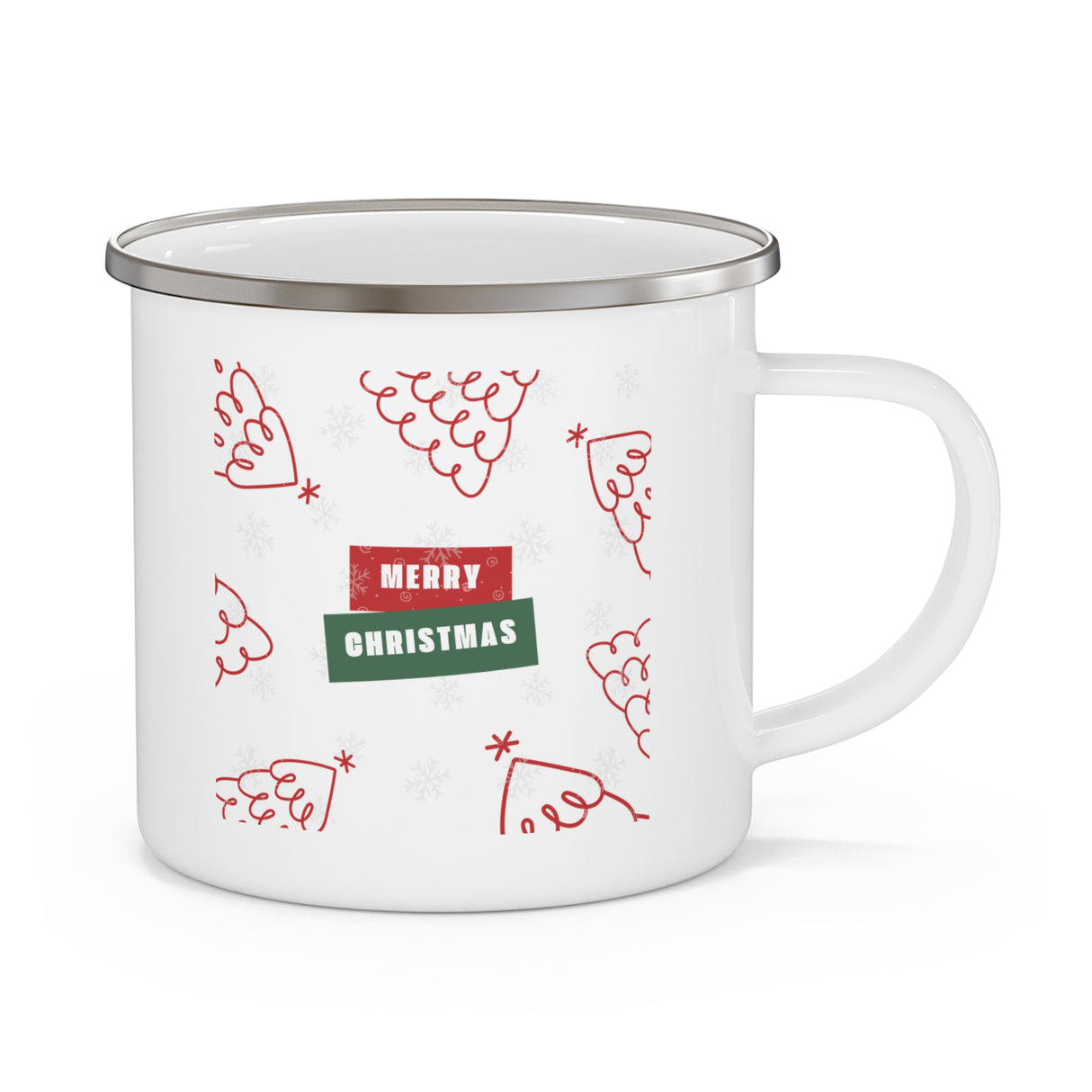 Personalized Let It Snow Enamel Mug