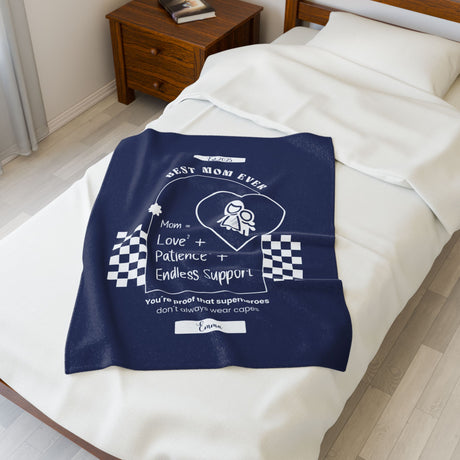 Personalized Velveteen Plush Blanket: Comfort and Warmth for Your Home