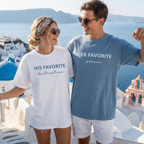 Love & Sarcasm: Essential Couples’ Valentine’s Couple Tee