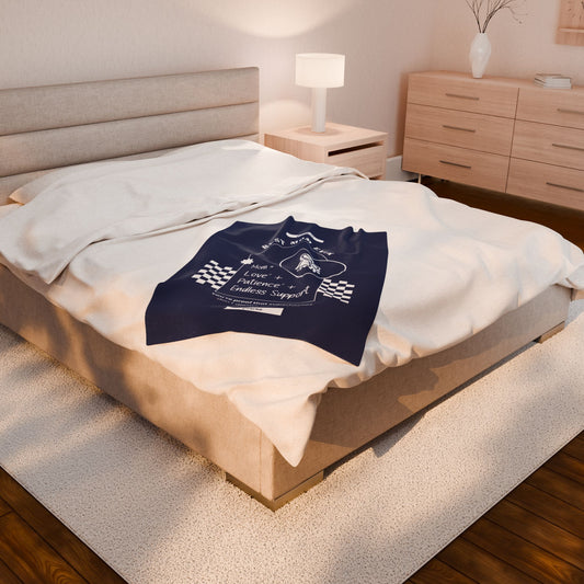 Personalized Velveteen Plush Blanket: Comfort and Warmth for Your Home