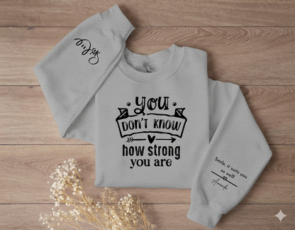Inspirational Crewneck Sweatshirt - Motivational Gift, Cozy Apparel, Self-Care Statement