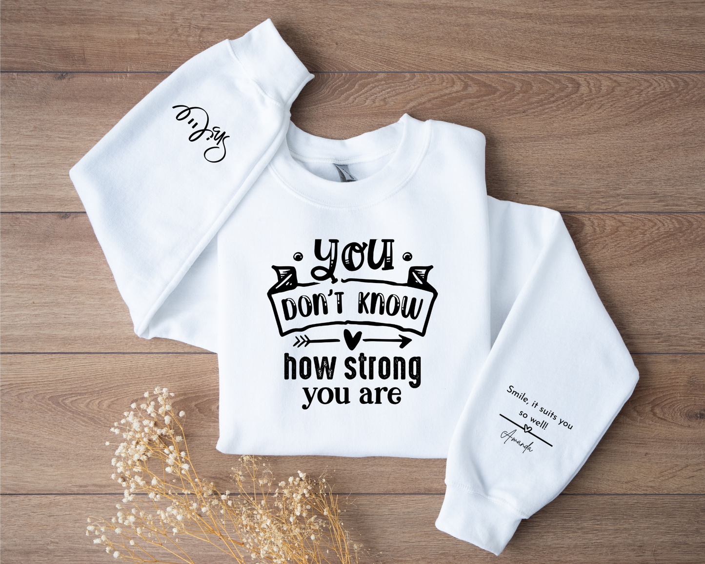 Inspirational Crewneck Sweatshirt - Motivational Gift, Cozy Apparel, Self-Care Statement