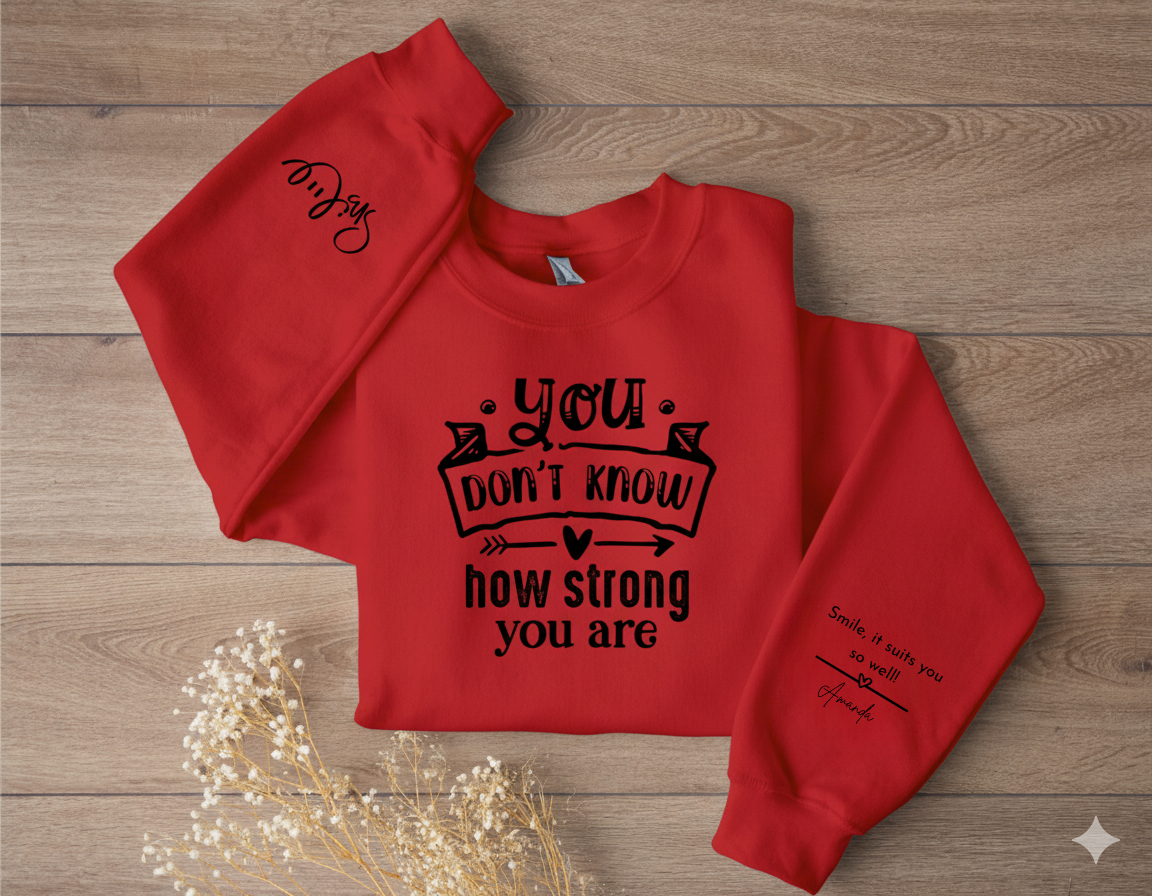 Inspirational Crewneck Sweatshirt - Motivational Gift, Cozy Apparel, Self-Care Statement
