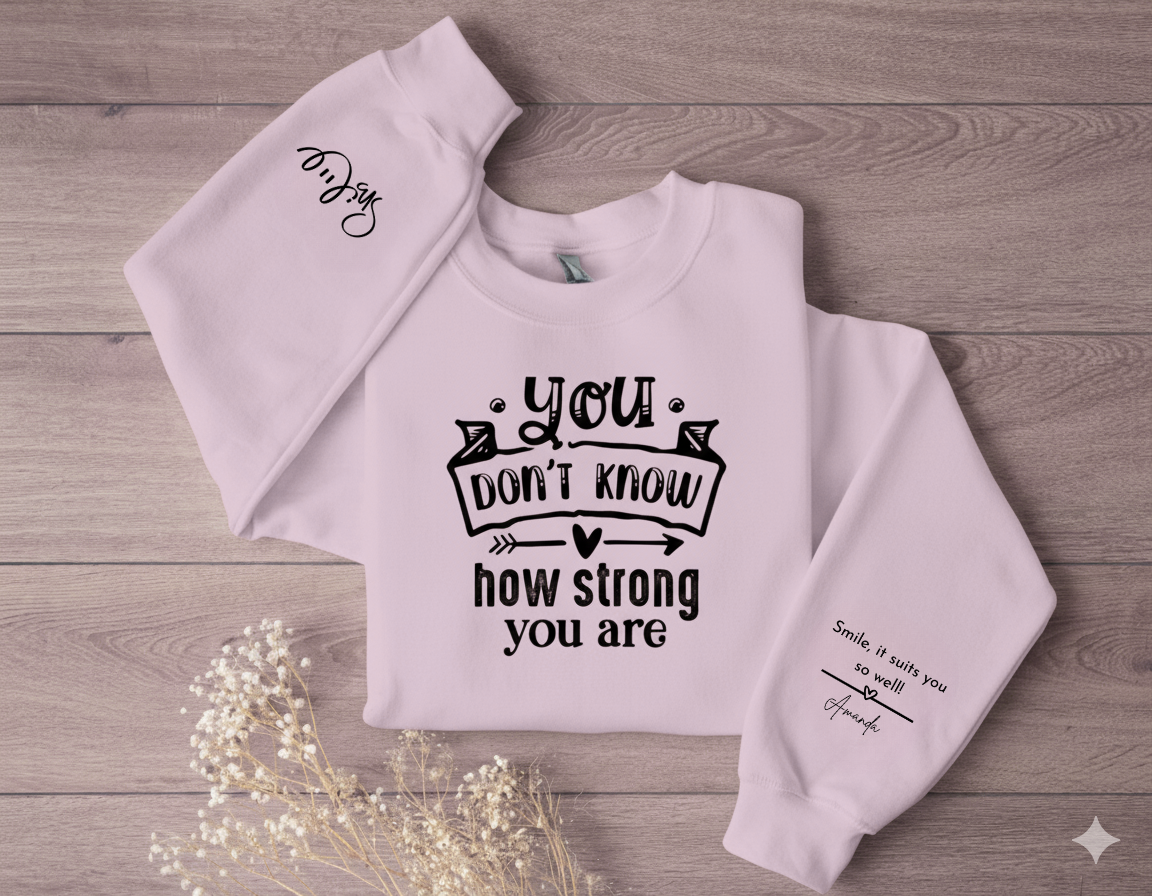 Inspirational Crewneck Sweatshirt - Motivational Gift, Cozy Apparel, Self-Care Statement
