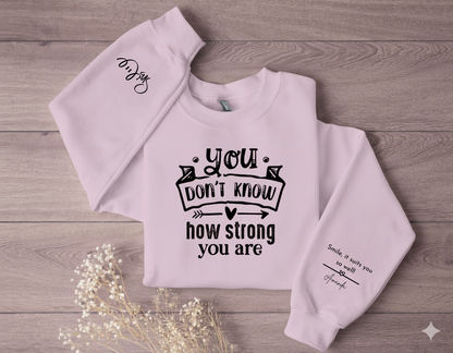 Inspirational Crewneck Sweatshirt - Motivational Gift, Cozy Apparel, Self-Care Statement