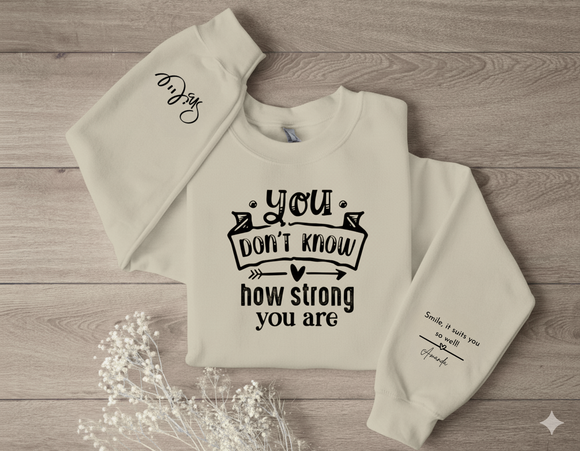 Inspirational Crewneck Sweatshirt - Motivational Gift, Cozy Apparel, Self-Care Statement