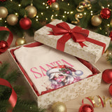 Christmas Gift: Personalized Santa Baby Tee 'Pink Holiday Girl' T-Shirt for Her