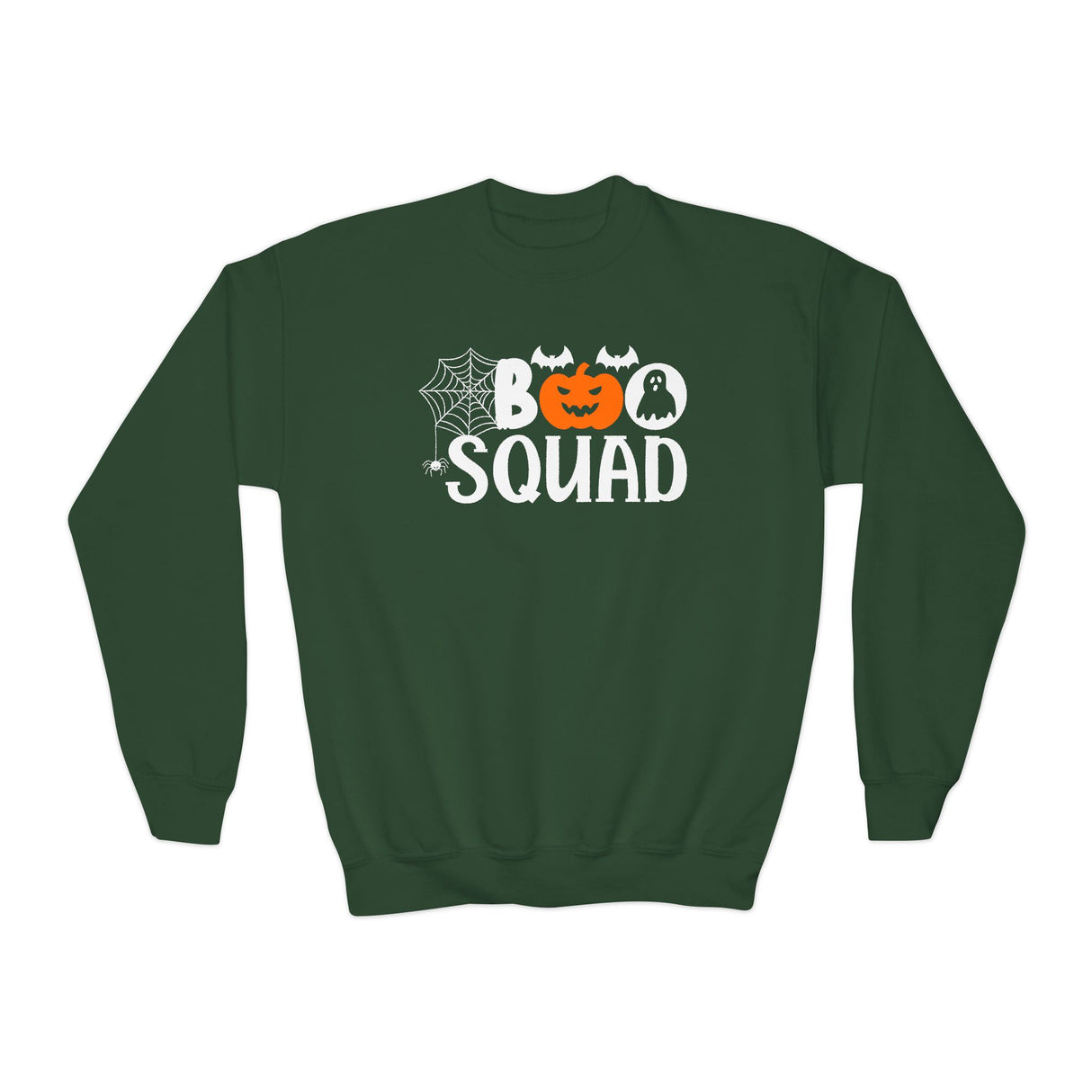 "BOO SQUAD" Kids Sweatshirt: Perfect for Trick or Treating!