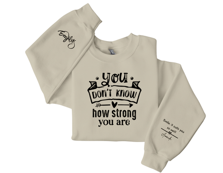 Inspirational Crewneck Sweatshirt - Motivational Gift, Cozy Apparel, Self-Care Statement
