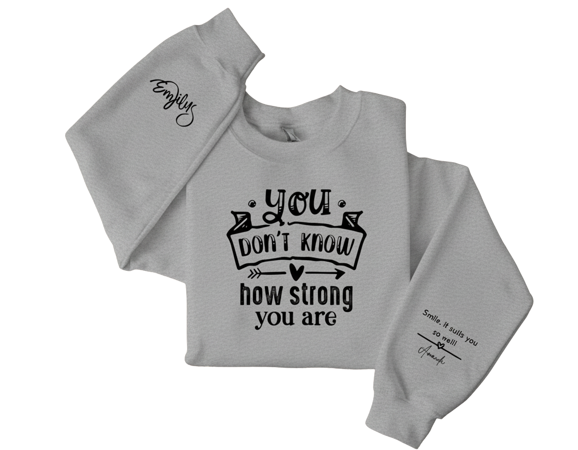 Inspirational Crewneck Sweatshirt - Motivational Gift, Cozy Apparel, Self-Care Statement