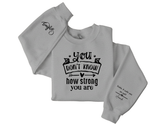 Inspirational Crewneck Sweatshirt - Motivational Gift, Cozy Apparel, Self-Care Statement