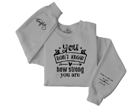 Inspirational Crewneck Sweatshirt - Motivational Gift, Cozy Apparel, Self-Care Statement