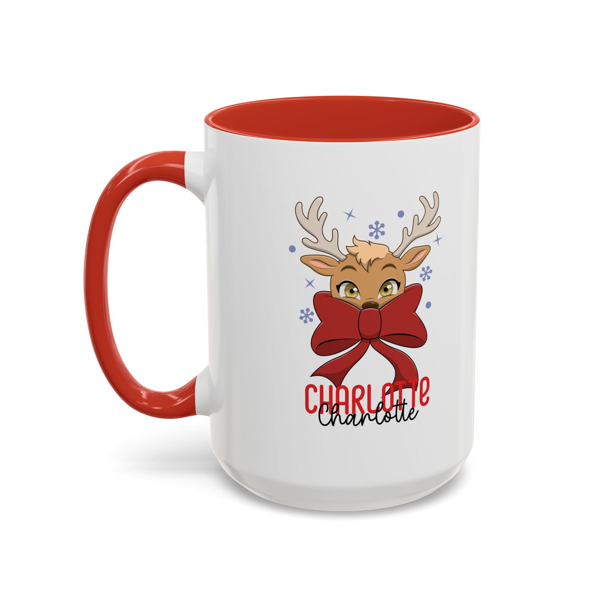 Personalized Reindeer Coffee Mug for Women – Cute Christmas Gift & Holiday Decor