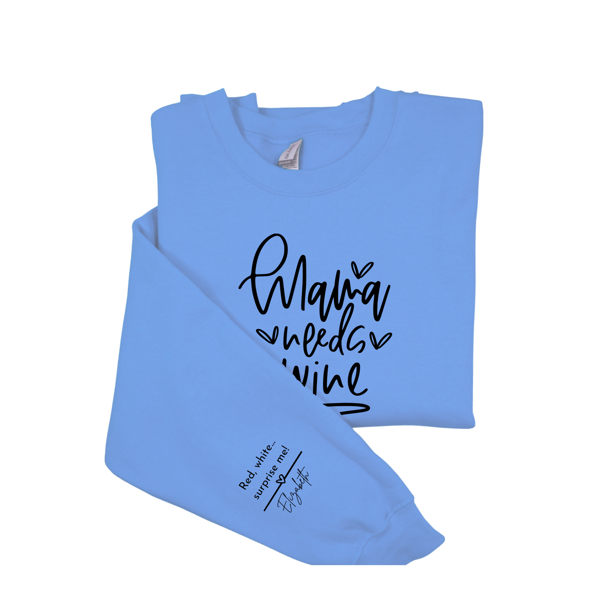 Personalized Sarcastic Mom Life Sweatshirt - Funny Wine Lover Gift for Any Occasion