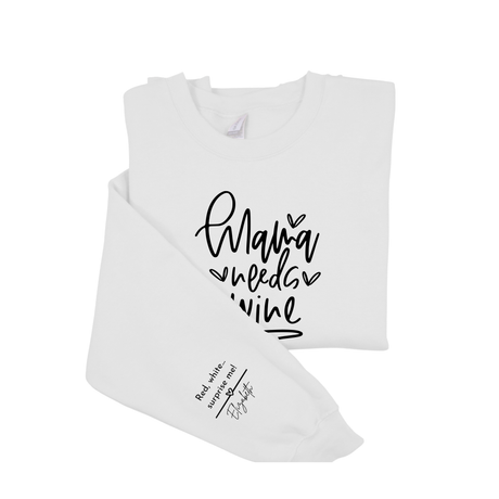 Personalized Sarcastic Mom Life Sweatshirt - Funny Wine Lover Gift for Any Occasion