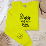 Personalized Sarcastic Mom Life Sweatshirt - Funny Wine Lover Gift for Any Occasion